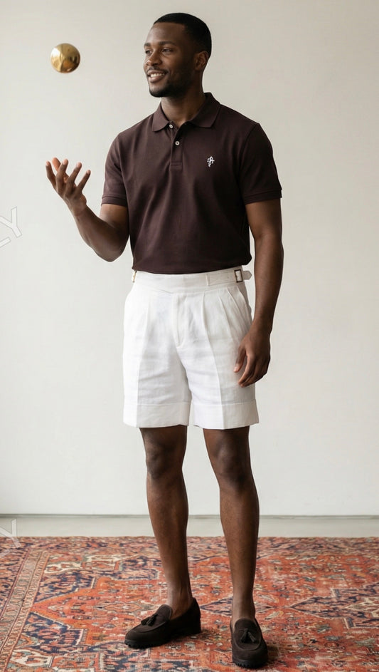 DT MONTAUK CLASSIC POLO - Brown